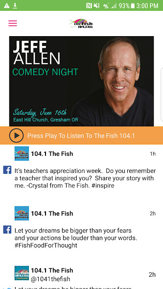 Play APK 104.1 The Fish-FM  and enjoy 104.1 The Fish-FM with UptoPlay com.radio.station.KFIS.FM