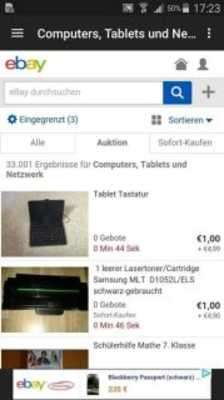 Play 1€ auctions on ebay Germany 