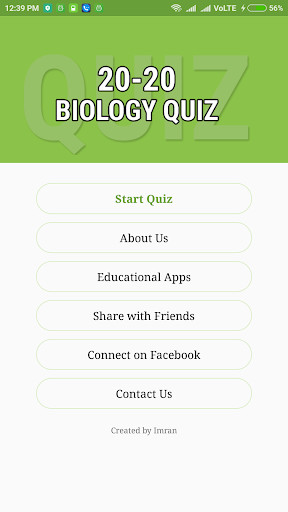 Play APK 20-20 Biology Quizzes  and enjoy 20-20 Biology Quizzes with UptoPlay com.gktalk.biology_quizzes