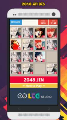 Play 2048 BTS Jin KPop Puzzle Game 