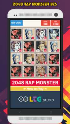 Play 2048 BTS Rap Monster KPop Puzzle Game 