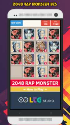 Play 2048 BTS Rap Monster KPop Puzzle Game 