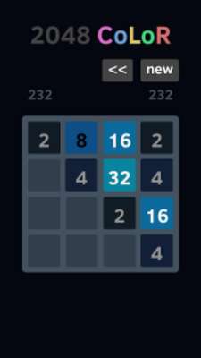 Play 2048 Number Puzzle Game Colors 