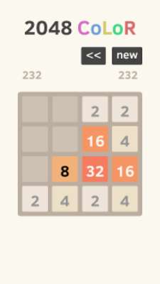 Play 2048 Number Puzzle Game Colors 