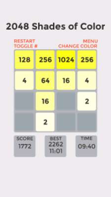 Play 2048 Shades of Color 