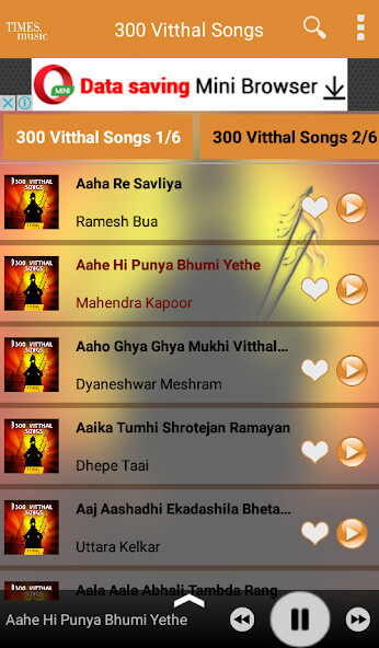 Play APK 300 Vitthal Songs  and enjoy 300 Vitthal Songs with UptoPlay com.timesmusic.vitthal_songs