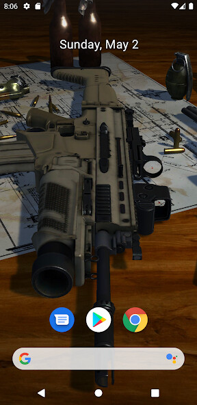 Play 3D Guns Live Wallpaper 