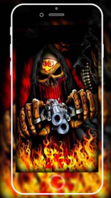 Play 3d hell fire guns skull graffiti theme 