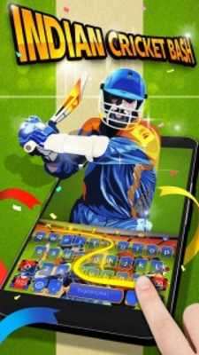 Play 3D Indian Cricket Bash Keyboard Theme for Android 