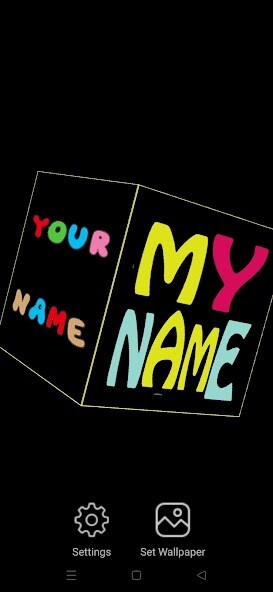 Play 3D My Name Live Wallpaper 