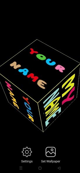 Play 3D My Name Live Wallpaper 