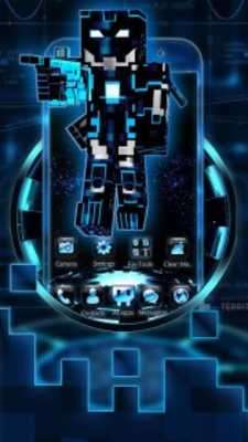 Play 3D Neon Pixel Robot War Theme 