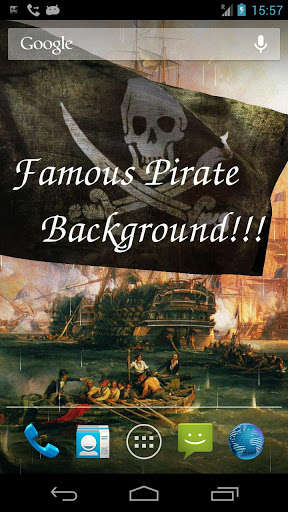 Play APK 3D Pirate Flag Live Wallpaper  and enjoy 3D Pirate Flag Live Wallpaper with UptoPlay com.app4joy.jolly_roger_free