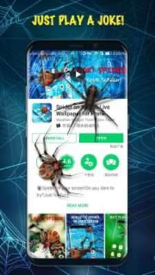 Play 3D Spider on Screen Live Wallpaper for Prank Play 3D Spider on Screen Live Wallpaper for Prank