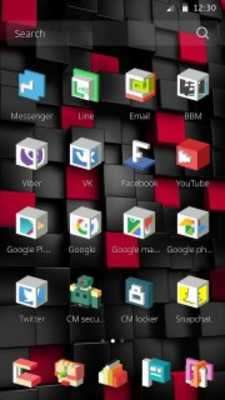 Play 3D Square. Theme for CM Launcher 