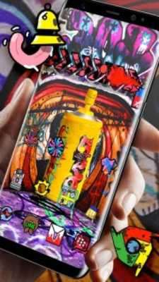 Play 3D Street Graffiti Color launcher theme 