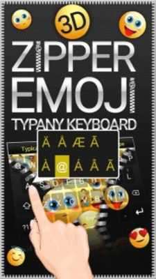 Play 3D Zipper Emojis Theme&Emoji Keyboard 