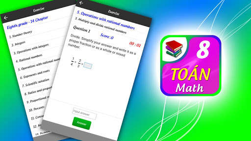 Play APK 8th grade math  and enjoy 8th grade math with UptoPlay com.toanhoc.lop8