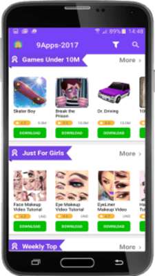 Play 9apps Pro new version 2017 