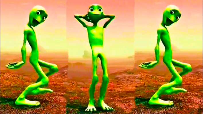 Play A dança alienígena verde 