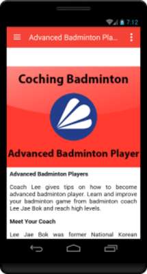 Play Advanced Badminton Player 