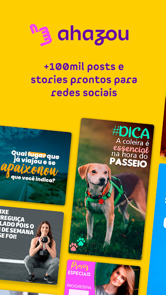 Play APK Ahazou - posts prontos para suas redes sociais  and enjoy Ahazou - posts prontos para suas redes sociais using ApkOnlin