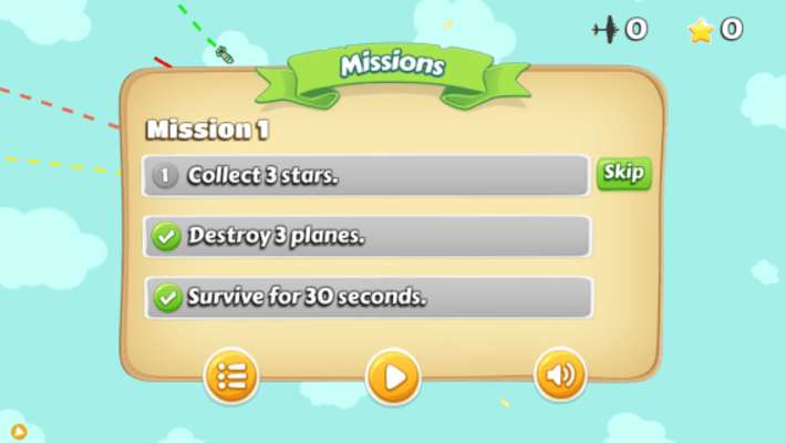 Play AirRush : Missiles War Plane Attack & Escape 