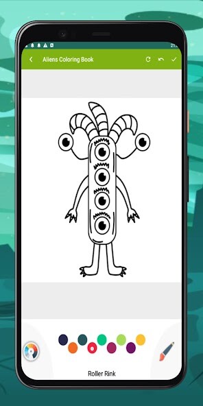 Play aliens coloring book 