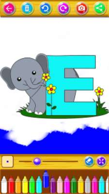 Alphabet Drawing - Color ABC online game with UptoPlay