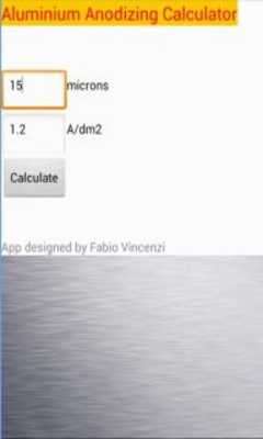 Play Aluminium Anodizing Calculator 