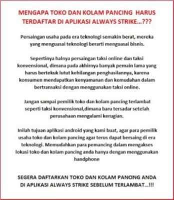 Play Always Strike Aplikasi Mancing 