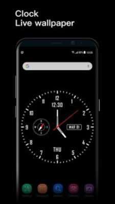 Play Analog clock & watch face live wallpaper 