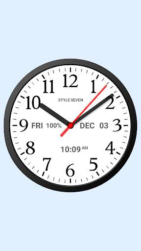 Play APK Analog Clock Widget-7  and enjoy Analog Clock Widget-7 with UptoPlay com.style_7.analogclockwidgetplussize_7