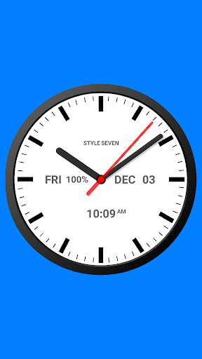 Play APK Analog Clock Widget-7  and enjoy Analog Clock Widget-7 with UptoPlay com.style_7.analogclockwidgetplussize_7