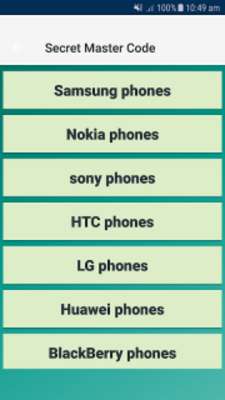 Play Android Secret Master Code 