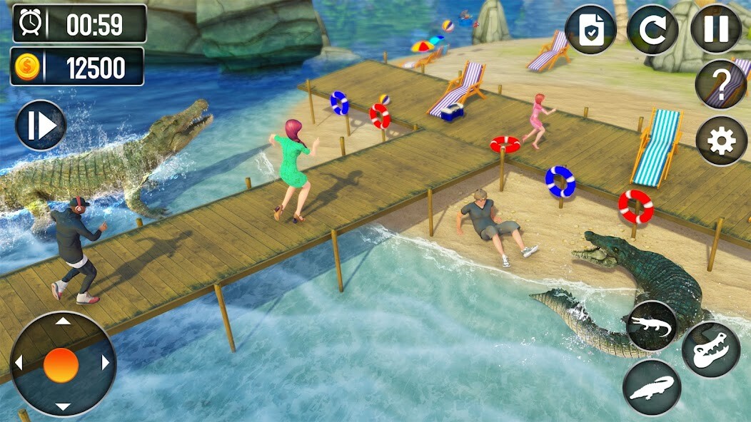 Play Angry Crocodile Attack Sim 3D 