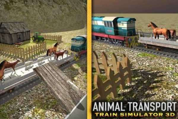 Play Animal Transport Train Sim 3D 