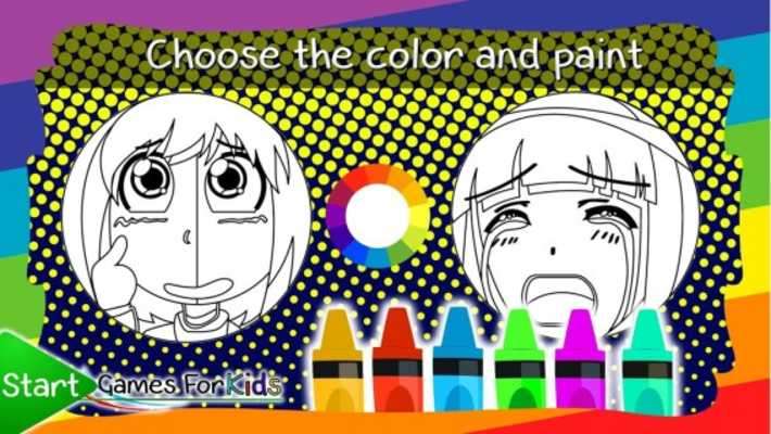 Play Anime and Manga Coloring Book 