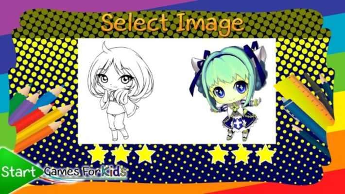 Play Anime and Manga Coloring Book 