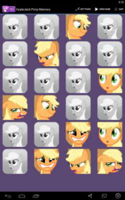 Play AppleJack Pony Memory 