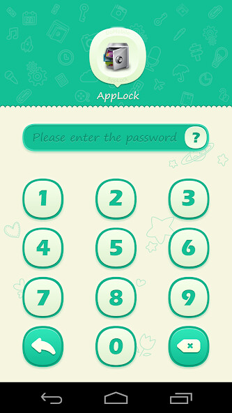 Play AppLock Theme Green 