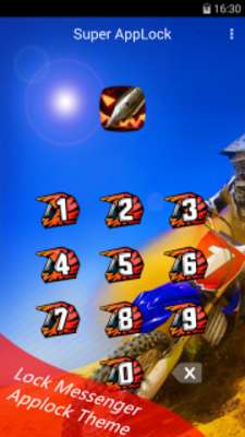 Play AppLock Theme Motocross Race 