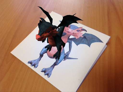 Play AR puzzle: Dragon and Hedgehog 