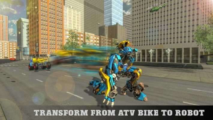 Play ATV Quad Racing Moto Robot Transformation Game 