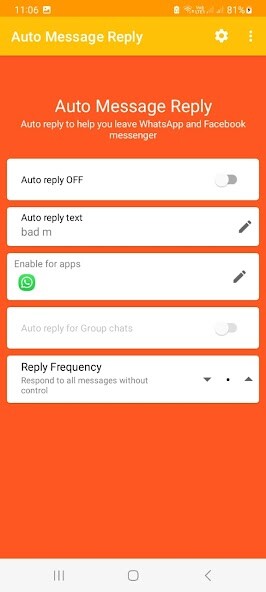 Play Auto Reply for WhatsApp 