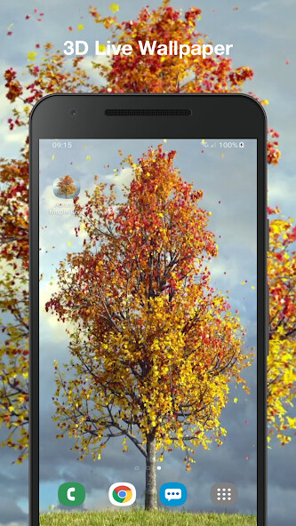Play APK Autumn Maple Live Wallpaper  and enjoy Autumn Maple Live Wallpaper with UptoPlay com.flyingfox.ripple_autumn_maple_free