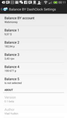Play Balance BY DashClock Extension Play Balance BY DashClock Extension
