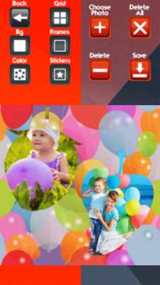 Play Balloons Photo Collage 