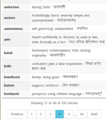 Play Barrons GRE 333 Bangla 