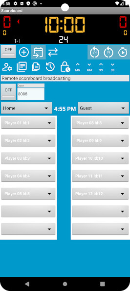 Play APK Basketball Scoreboard  and enjoy Basketball Scoreboard with UptoPlay com.smiler.scoreboard